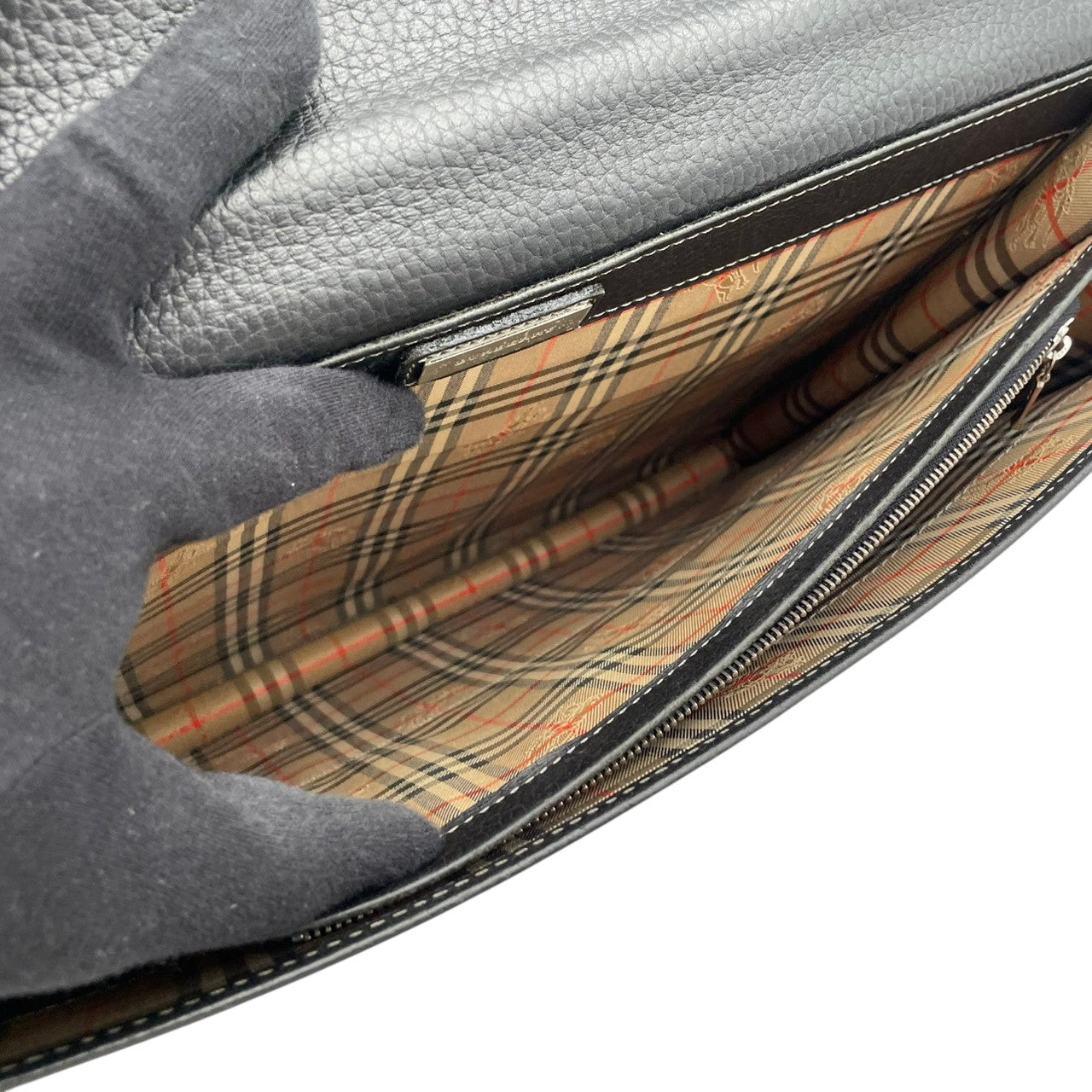 バーバリー バッグ BURBERRY ブリーフケース ビジネスバッグ ダレスバッグ ハンドバッグ 手提げ A4収納 型押しレザー 本革 ブラック 黒 シルバー金具 ノバチェック エレガント クラシック ヴィンテージ メンズ 男性 通勤 仕事 定番 S90
