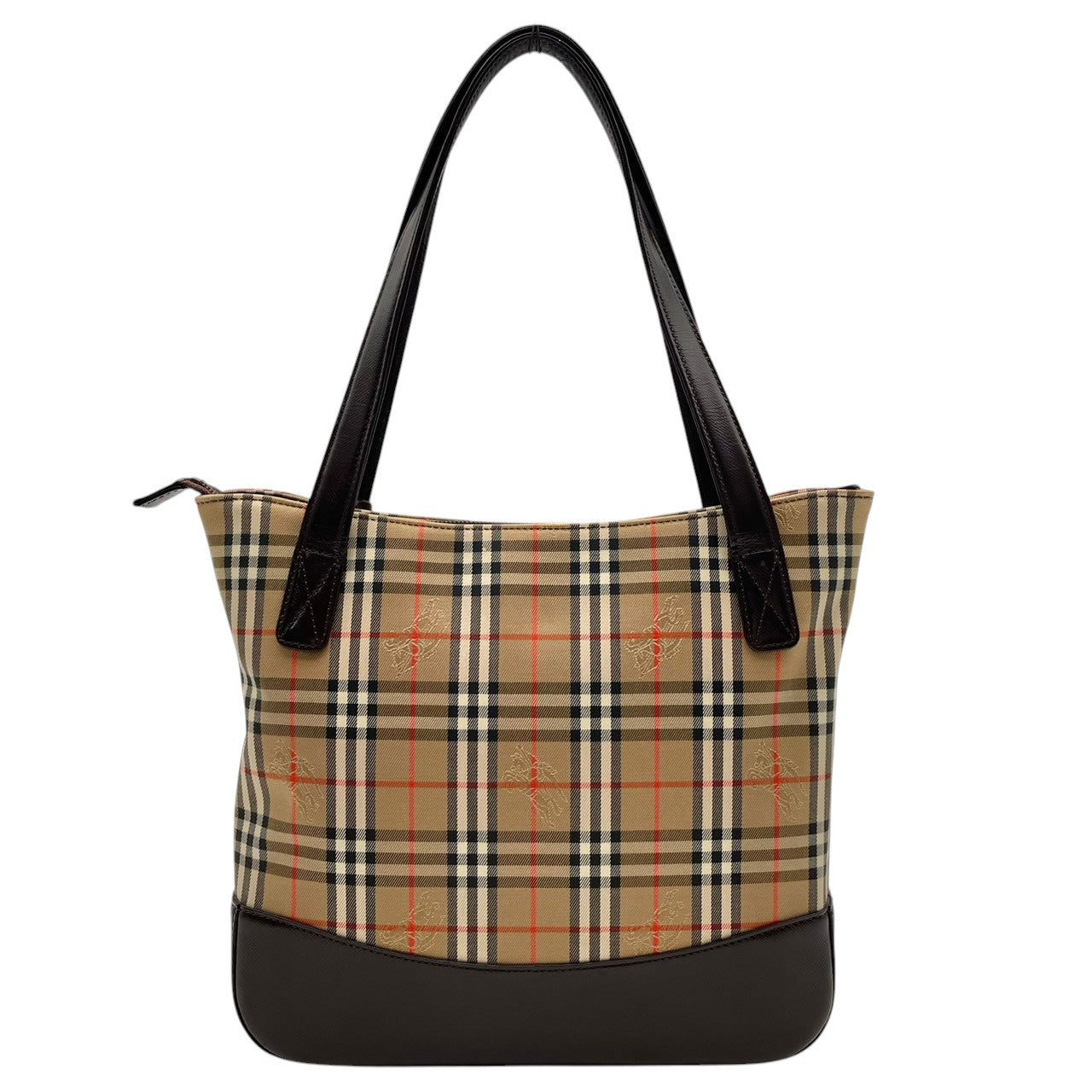 バーバリー バッグ BURBERRY ヘイマーケットチェック ノバチェック シャドーホース トートバッグ ハンドバッグ 手提げ 肩掛け キャンバス レザー ベージュ ブラウン 茶系 ゴールド金具 ロゴチャーム エレガント クラシック レディース 人気 S90