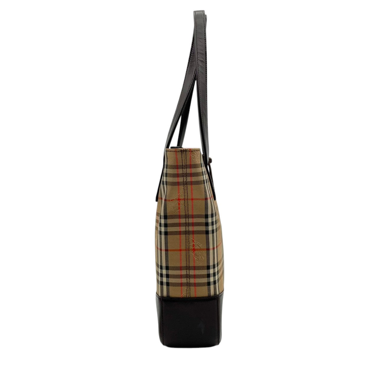 バーバリー バッグ BURBERRY ヘイマーケットチェック ノバチェック シャドーホース トートバッグ ハンドバッグ 手提げ 肩掛け キャンバス レザー ベージュ ブラウン 茶系 ゴールド金具 ロゴチャーム エレガント クラシック レディース 人気 S90