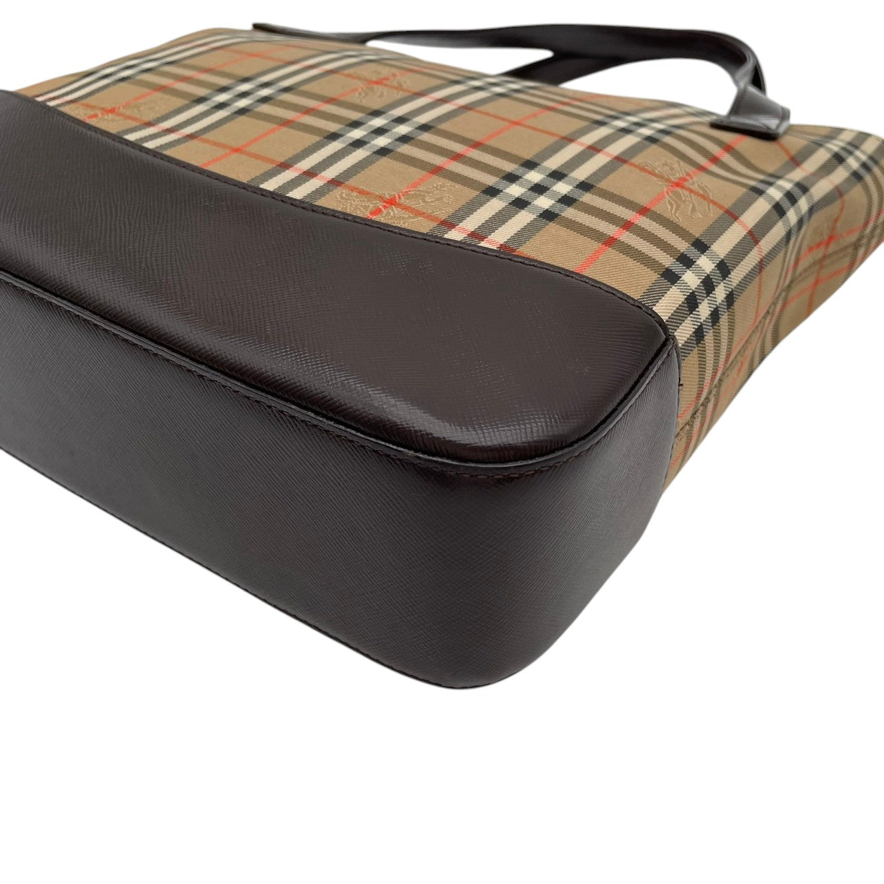 バーバリー バッグ BURBERRY ヘイマーケットチェック ノバチェック シャドーホース トートバッグ ハンドバッグ 手提げ 肩掛け キャンバス レザー ベージュ ブラウン 茶系 ゴールド金具 ロゴチャーム エレガント クラシック レディース 人気 S90