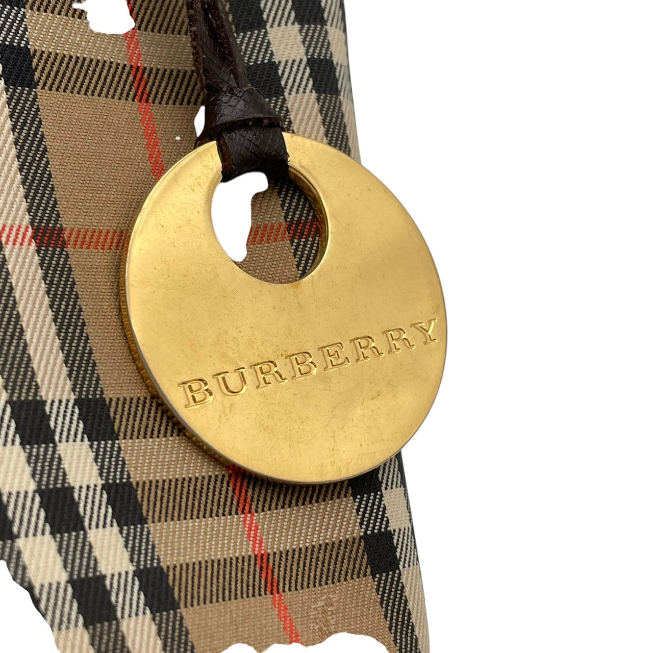 バーバリー バッグ BURBERRY ヘイマーケットチェック ノバチェック シャドーホース トートバッグ ハンドバッグ 手提げ 肩掛け キャンバス レザー ベージュ ブラウン 茶系 ゴールド金具 ロゴチャーム エレガント クラシック レディース 人気 S90