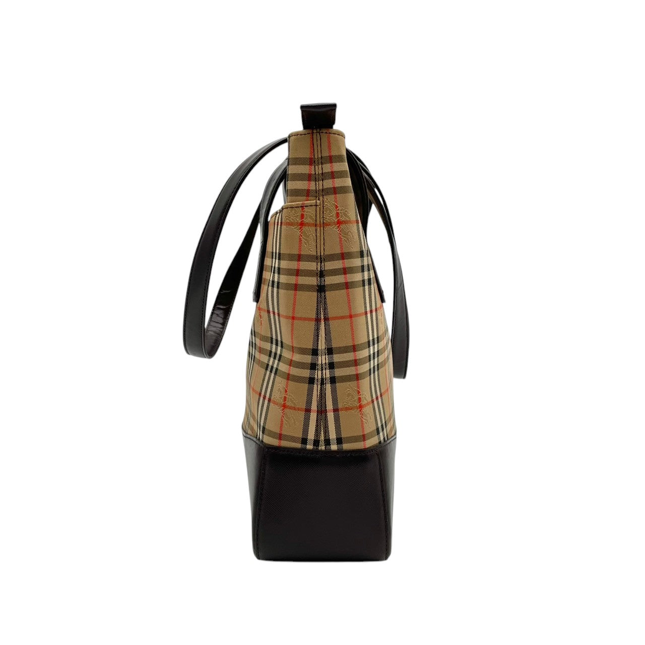 バーバリー バッグ BURBERRY ヘイマーケットチェック ノバチェック シャドーホース トートバッグ ハンドバッグ 手提げ 肩掛け キャンバス レザー ベージュ ブラウン 茶系 ゴールド金具 エレガント クラシック レディース 人気 定番 鞄 S90