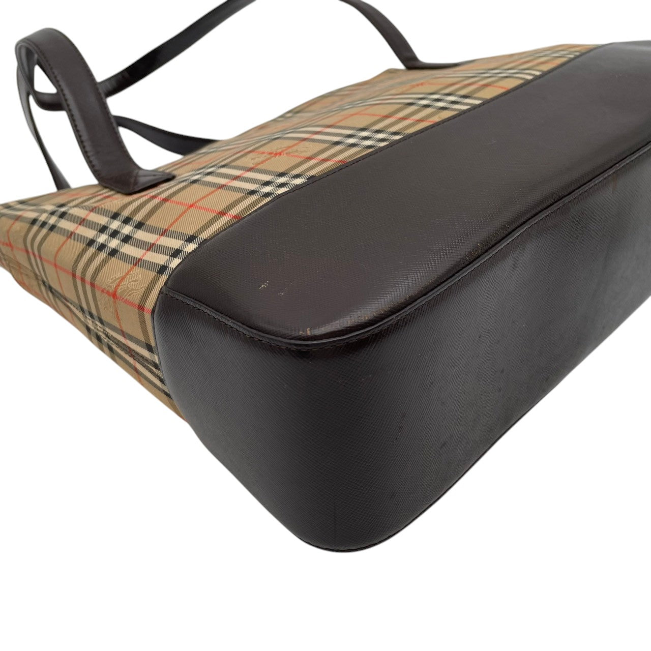 バーバリー バッグ BURBERRY ヘイマーケットチェック ノバチェック シャドーホース トートバッグ ハンドバッグ 手提げ 肩掛け キャンバス レザー ベージュ ブラウン 茶系 ゴールド金具 エレガント クラシック レディース 人気 定番 鞄 S90