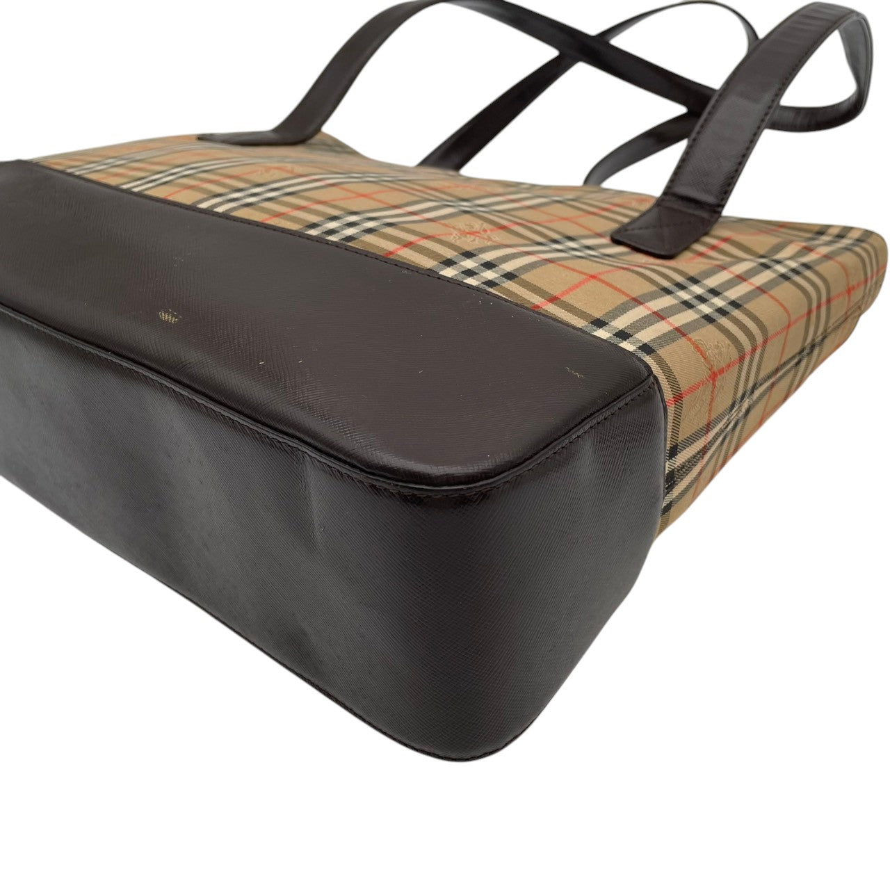 バーバリー バッグ BURBERRY ヘイマーケットチェック ノバチェック シャドーホース トートバッグ ハンドバッグ 手提げ 肩掛け キャンバス レザー ベージュ ブラウン 茶系 ゴールド金具 エレガント クラシック レディース 人気 定番 鞄 S90