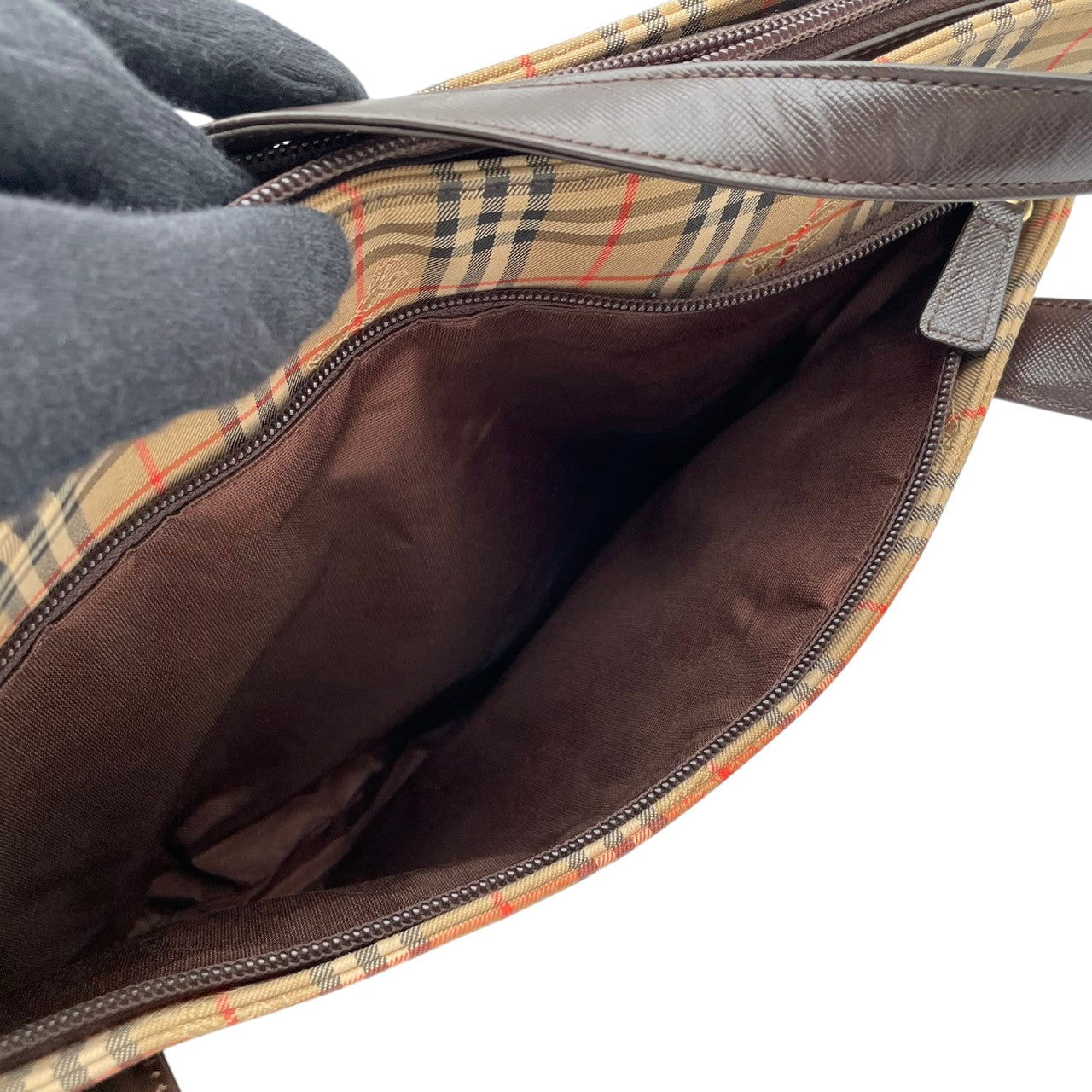 バーバリー バッグ BURBERRY ヘイマーケットチェック ノバチェック シャドーホース トートバッグ ハンドバッグ 手提げ 肩掛け キャンバス レザー ベージュ ブラウン 茶系 ゴールド金具 エレガント クラシック レディース 人気 定番 鞄 S90