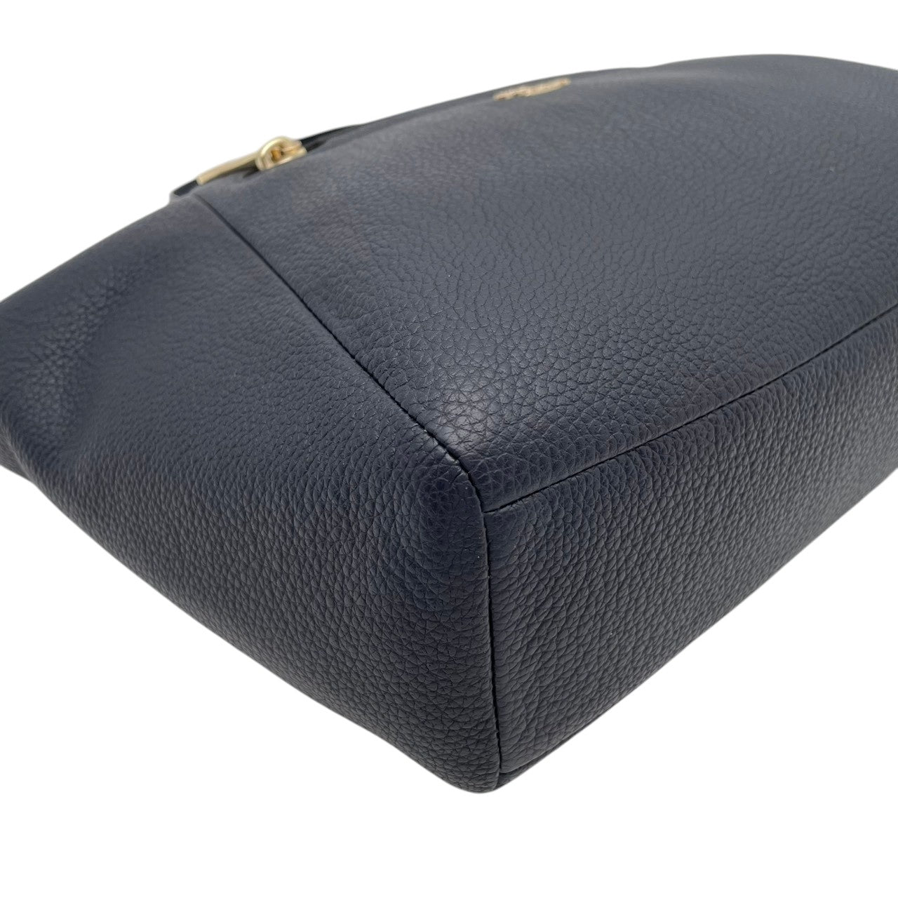 【美品】　COACH コーチ プレーリー サッチェル レザー 2WAY ハンドバッグ ショルダーバッグ ネイビー 紺色 ゴールド金具 エレガント クラシック デイリー 通勤 通学 レディース 女性 人気 定番 鞄 34340 S90