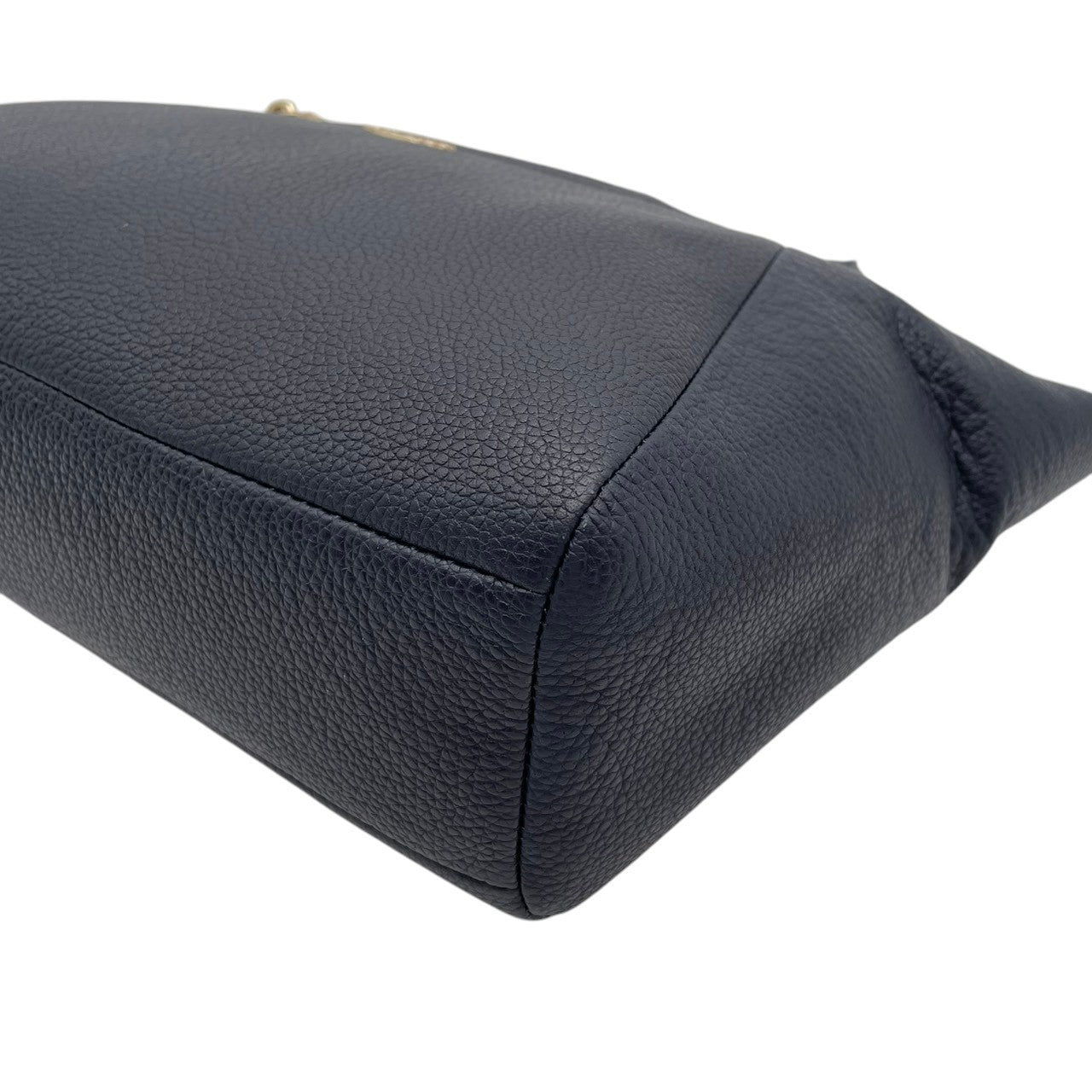 【美品】　COACH コーチ プレーリー サッチェル レザー 2WAY ハンドバッグ ショルダーバッグ ネイビー 紺色 ゴールド金具 エレガント クラシック デイリー 通勤 通学 レディース 女性 人気 定番 鞄 34340 S90