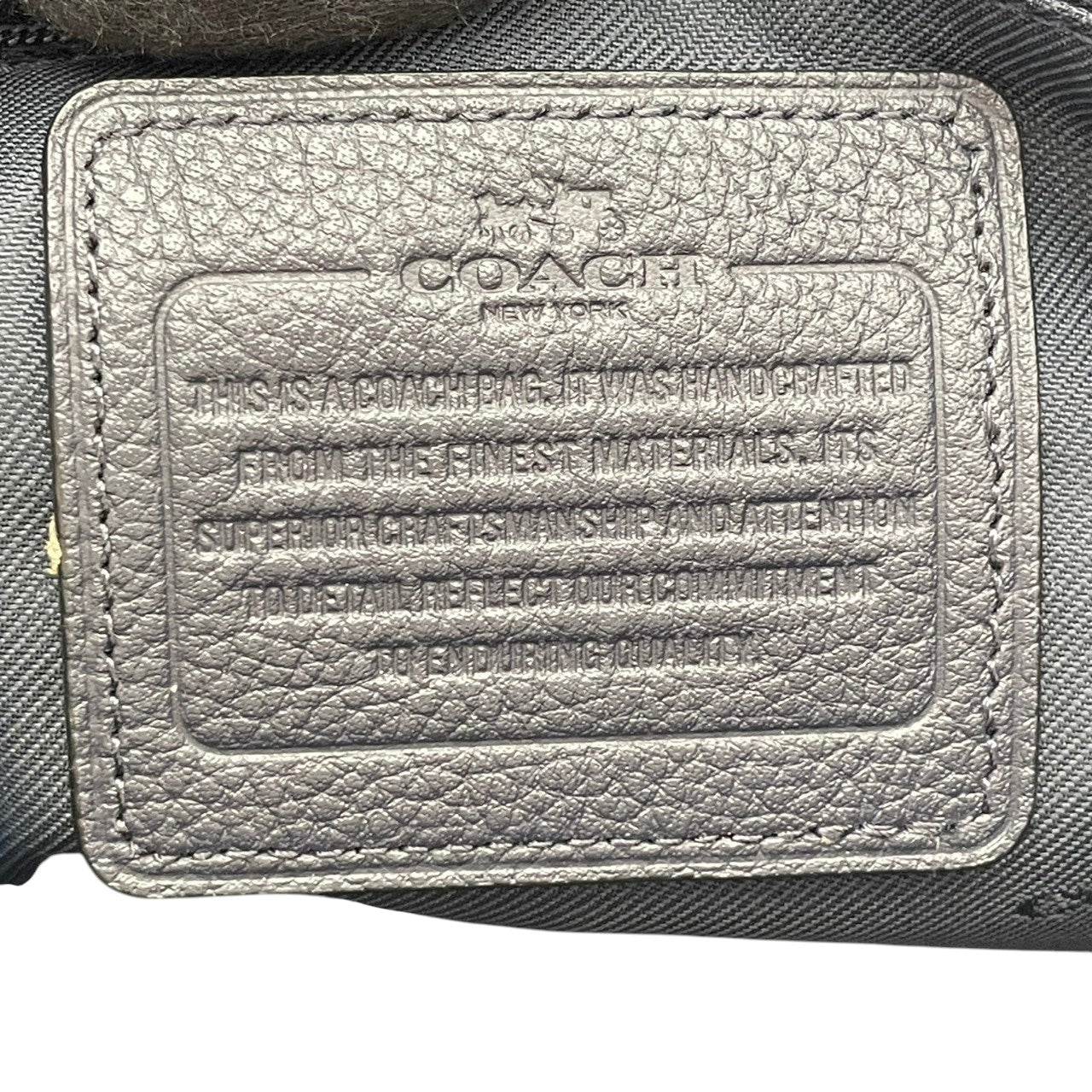 【美品】　COACH コーチ プレーリー サッチェル レザー 2WAY ハンドバッグ ショルダーバッグ ネイビー 紺色 ゴールド金具 エレガント クラシック デイリー 通勤 通学 レディース 女性 人気 定番 鞄 34340 S90