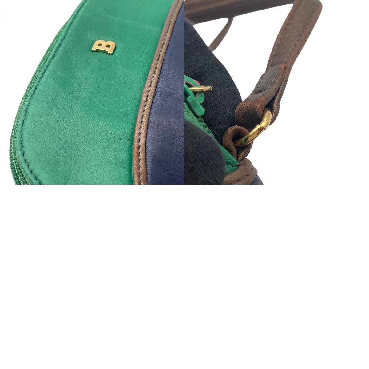 バリー バッグ BALLY ヴィンテージ レザー ショルダーバッグ ポシェット 斜め掛け クロスボディ マルチカラー グリーン ネイビー ピンク ゴールド金具 タッセル フリンジ レトロ スタイリッシュ カジュアル レディース 女性 人気 定番 鞄 S66