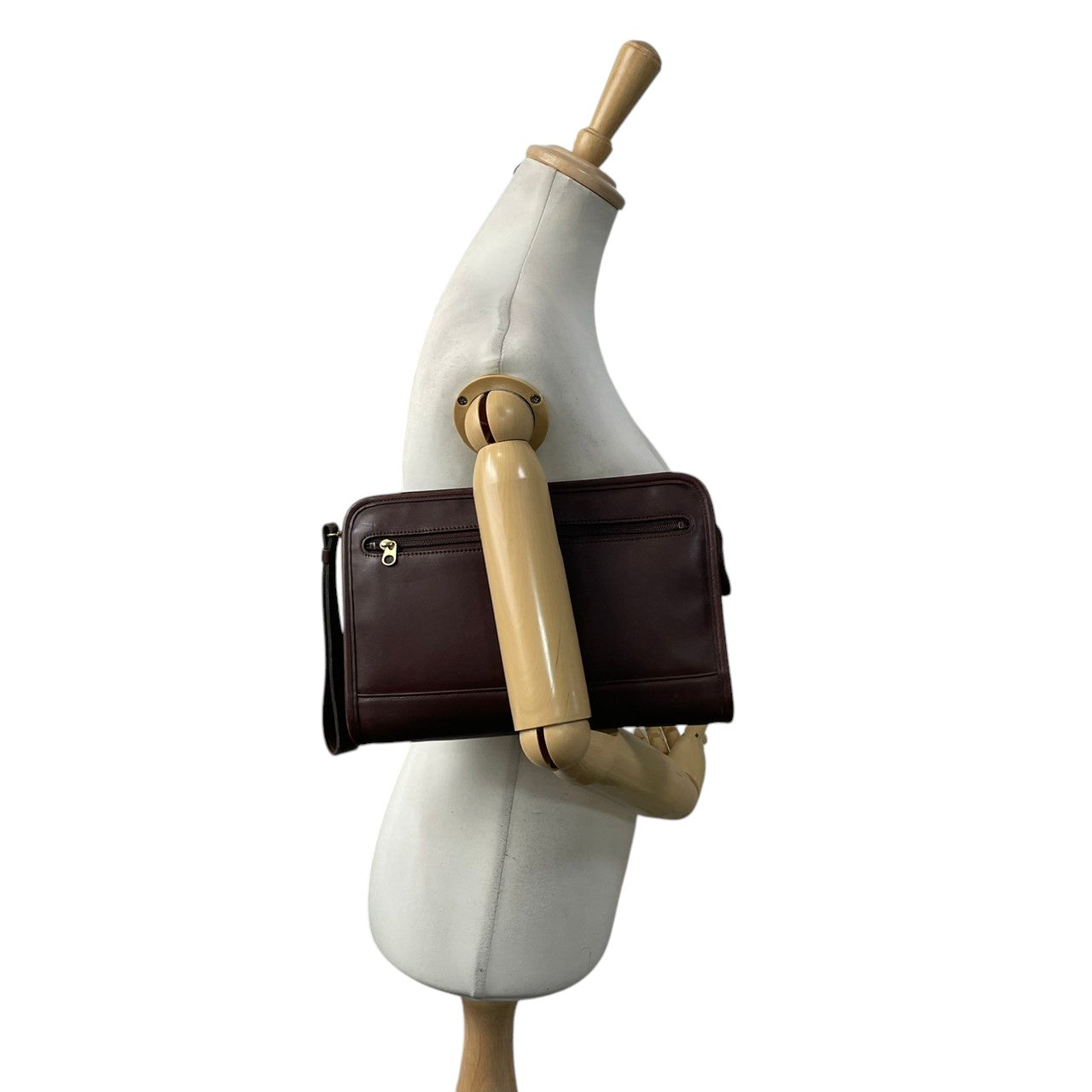 コーチ COACH オールドコーチ インターナショナル クラッチバッグ セカンドバッグ ハンドバッグ レザー 本革 ブラウン 茶色 ゴールド金具 ヴィンテージ クラシック ビジネス カジュアル メンズ レディース ユニセックス 人気 9833 S66