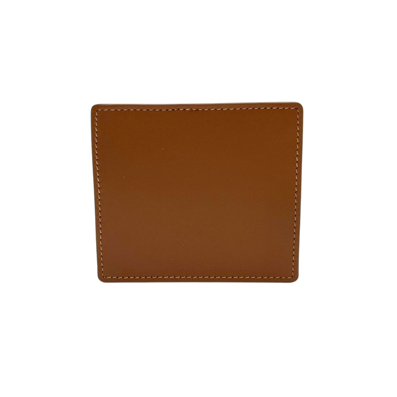 【極美品】セリーヌ CELINE マカダム柄 トリオンフ コンパクト財布 折り財布 ミニ財布 PVC レザー キャメルブラウン ブラウン ゴールド金具 ヴィンテージ レトロ エレガント 高級感 箱付き レディース 人気 定番 W5