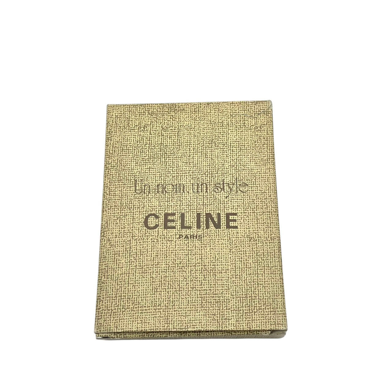 【極美品】セリーヌ CELINE マカダム柄 トリオンフ コンパクト財布 折り財布 ミニ財布 PVC レザー キャメルブラウン ブラウン ゴールド金具 ヴィンテージ レトロ エレガント 高級感 箱付き レディース 人気 定番 W5