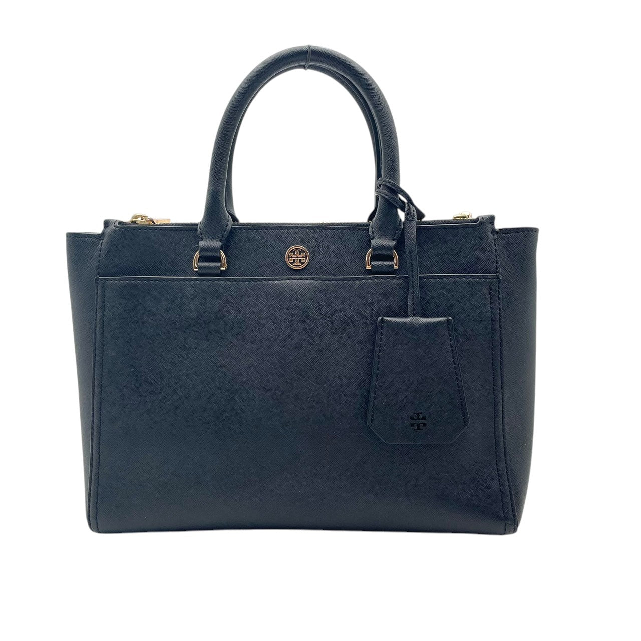 トリーバーチ TORY BURCH ロビンソン スモール ダブルジップ トートバッグ ハンドバッグ ショルダーバッグ 2WAY レザー 本革 ブラック 黒 ゴールド金具 エレガント 通勤 通学 レディース 人気 S3