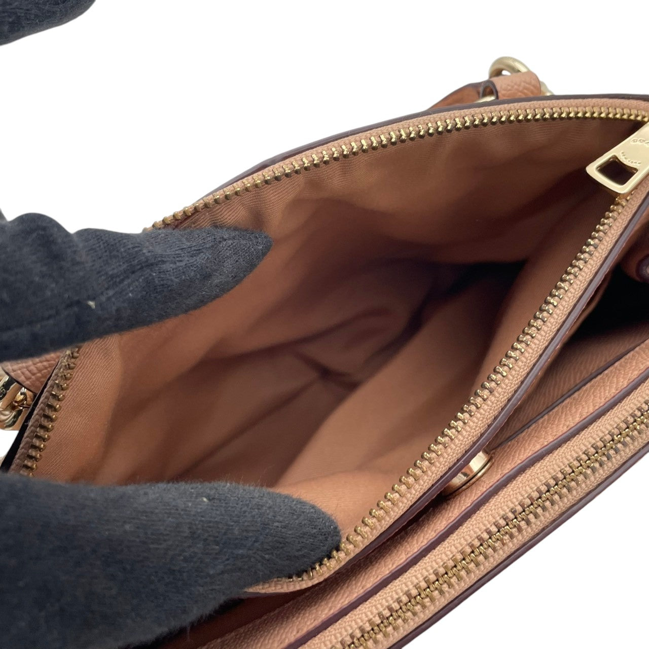 コーチ COACH クロスグレイン レザー ミニ クリスティ キャリーオール ハンドバッグ ショルダーバッグ 2WAY 斜め掛け ライトピンク ピンク ゴールド金具 エレガント カジュアル お出かけ デイリー レディース 女性 人気 定番 F57523 S3