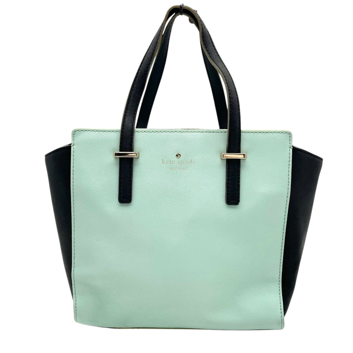ケイトスペード kate spade SMALL HAYDEN スモール ヘイデン ハンドバッグ ショルダーバッグ 2WAY 斜め掛け サフィアーノレザー 本革 ミントグリーン ブラック 黒 ゴールド金具 エレガント デイリー レディース 人気 定番 S88