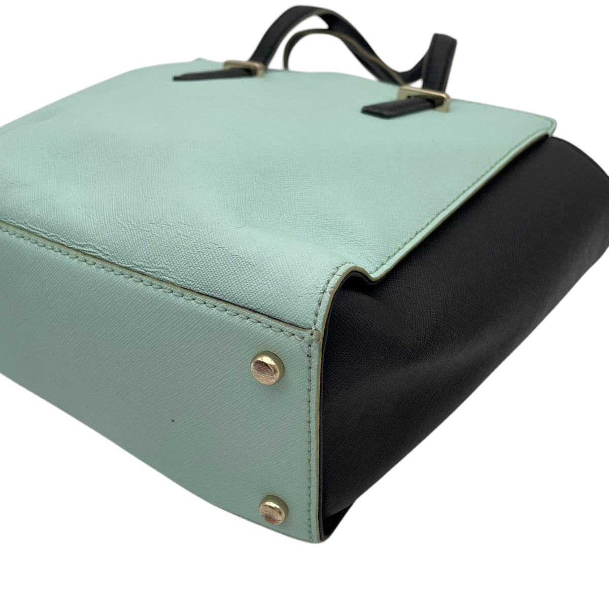 ケイトスペード kate spade SMALL HAYDEN スモール ヘイデン ハンドバッグ ショルダーバッグ 2WAY 斜め掛け サフィアーノレザー 本革 ミントグリーン ブラック 黒 ゴールド金具 エレガント デイリー レディース 人気 定番 S88