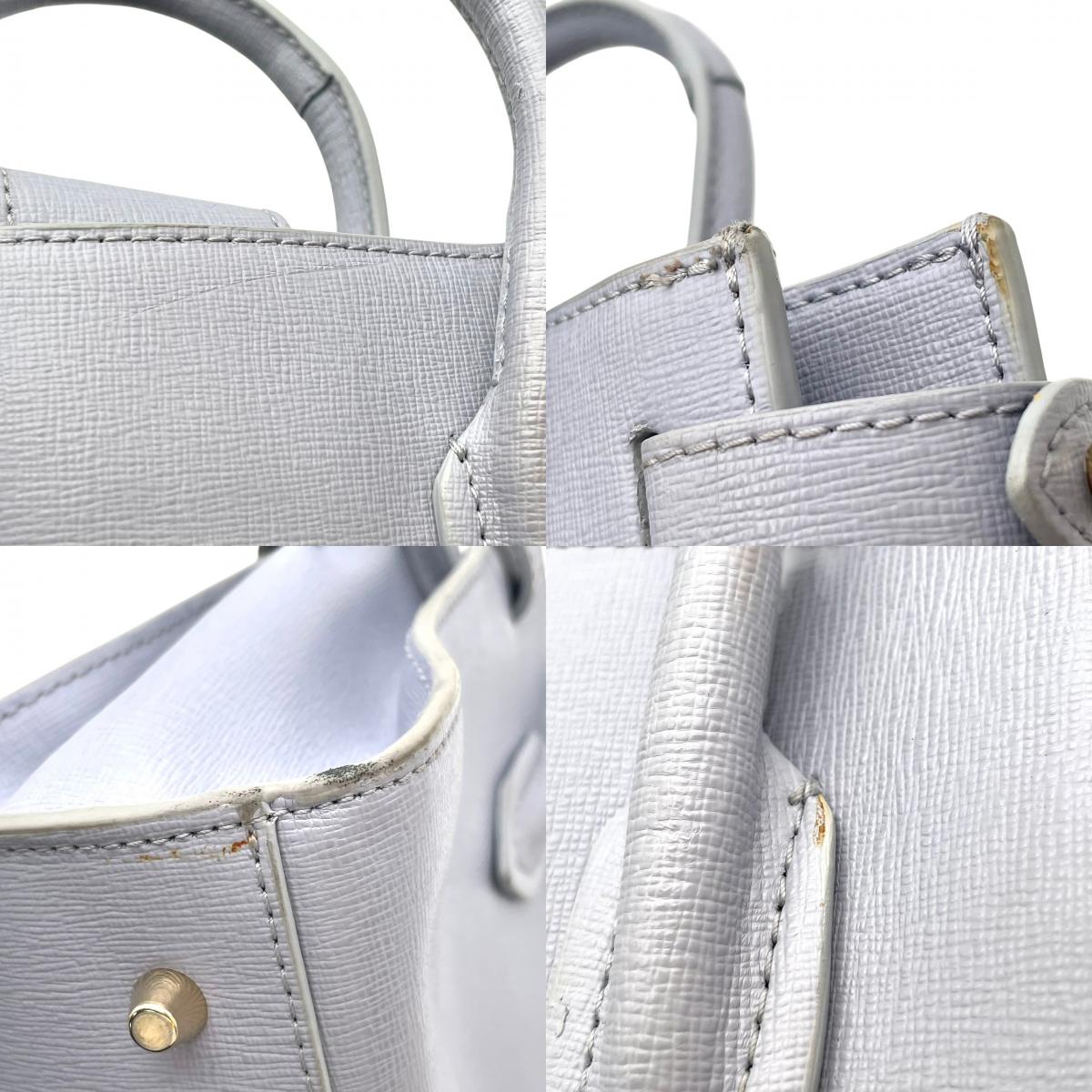 フルラ FURLA PIN ピン ミニ トートバッグ ハンドバッグ ショルダーバッグ 2WAY 斜め掛け サフィアーノレザー 本革 ライトブルー 水色 ゴールド金具 エレガント カジュアル デイリー お出かけ レディース 人気 定番 S88