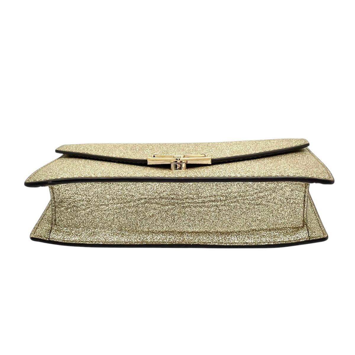【美品】マイケルコース MICHAEL KORS GRACE グレース ミディアム エンベロープ クラッチバッグ セカンドバッグ ポーチ レザー 本革 シャンパンゴールド ゴールド金具 キラキラ 華やか パーティ フォーマル ドレスシーン レディース S79