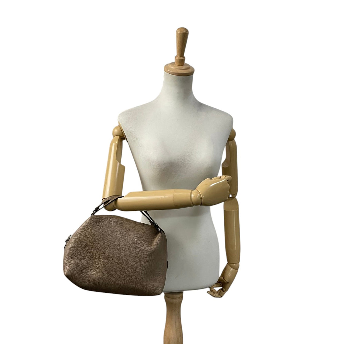 ジャンニキアリーニ GIANNI CHIARINI アリファ ALIFA ハンドバッグ ショルダーバッグ 2WAY 斜め掛け シュリンク シボ革 レザー 本革 ライトブラウン ベージュ系 シルバー金具 エレガント カジュアル レディース 人気 定番 S79