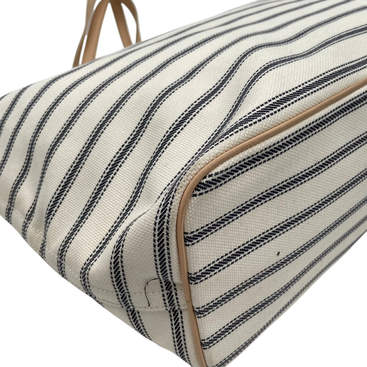 コーチ COACH セントジェームス SAINT JAMES レガシー ウィークエンド コラボ トートバッグ ショルダーバッグ 肩掛け A4収納 大容量 ボーダー キャンバス レザー アイボリー ネイビー 紺 赤ロゴ 23478 S94