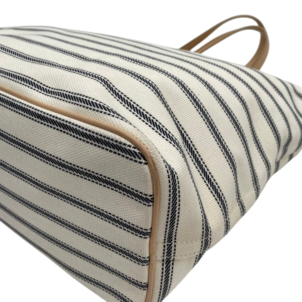 コーチ COACH セントジェームス SAINT JAMES レガシー ウィークエンド コラボ トートバッグ ショルダーバッグ 肩掛け A4収納 大容量 ボーダー キャンバス レザー アイボリー ネイビー 紺 赤ロゴ 23478 S94