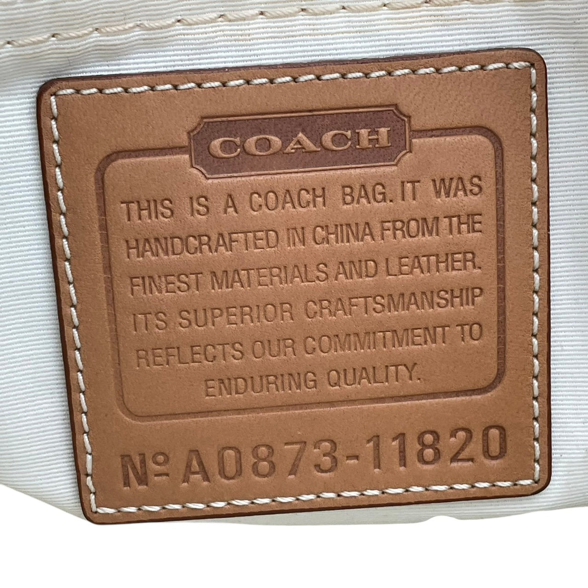 【美品】コーチ COACH マデリン オプティック シグネチャー トートバッグ ハンドバッグ 肩掛け キャンバス レザー 本革 アイボリー キャメルブラウン シルバー金具 ターンロック エレガント カジュアル 11820 S94