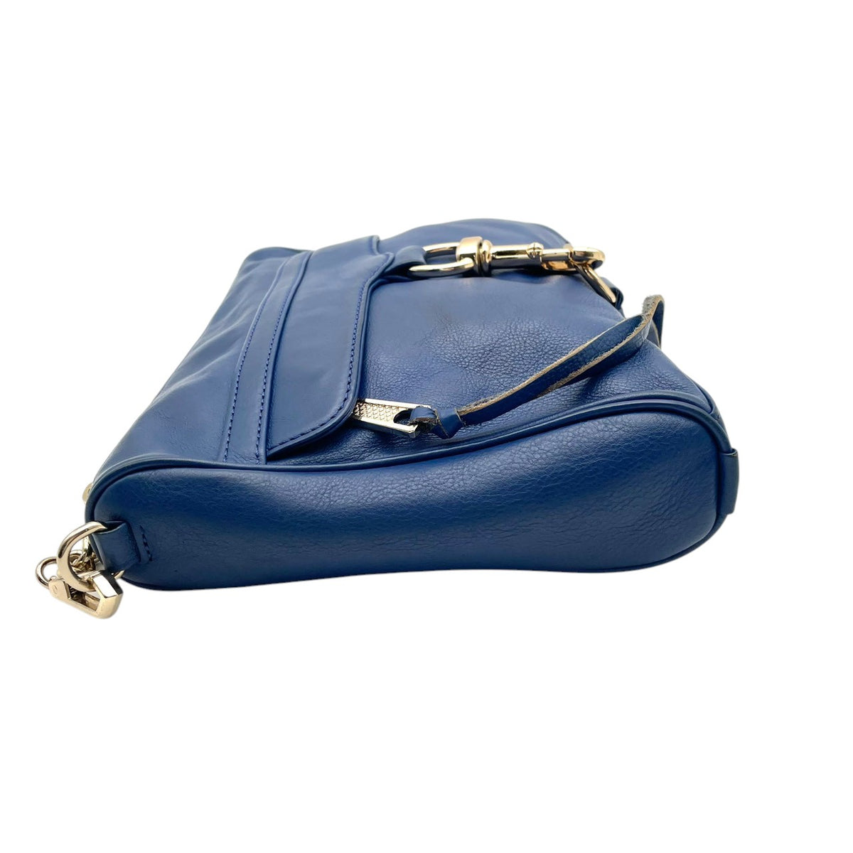 レベッカミンコフ REBECCA MINKOFF M.A.C. Morning After Clutch ショルダーバッグ クラッチバッグ 2WAY レザー 本革 ブルー 青 ゴールド金具 チェーン ストラップ フラップモチーフ エレガント カジュアル S35