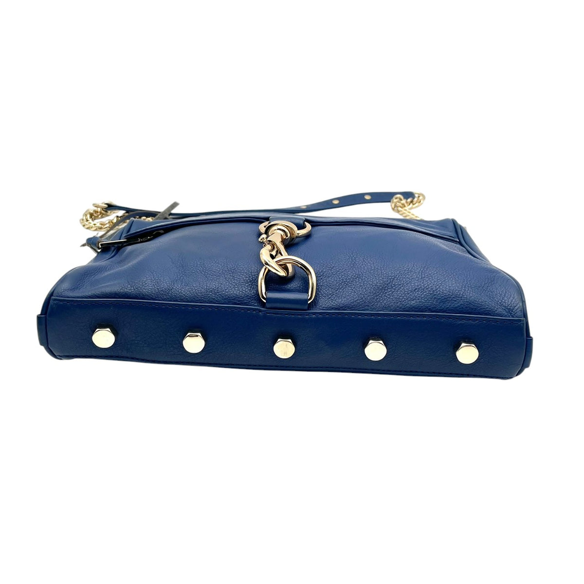 レベッカミンコフ REBECCA MINKOFF M.A.C. Morning After Clutch ショルダーバッグ クラッチバッグ 2WAY レザー 本革 ブルー 青 ゴールド金具 チェーン ストラップ フラップモチーフ エレガント カジュアル S35