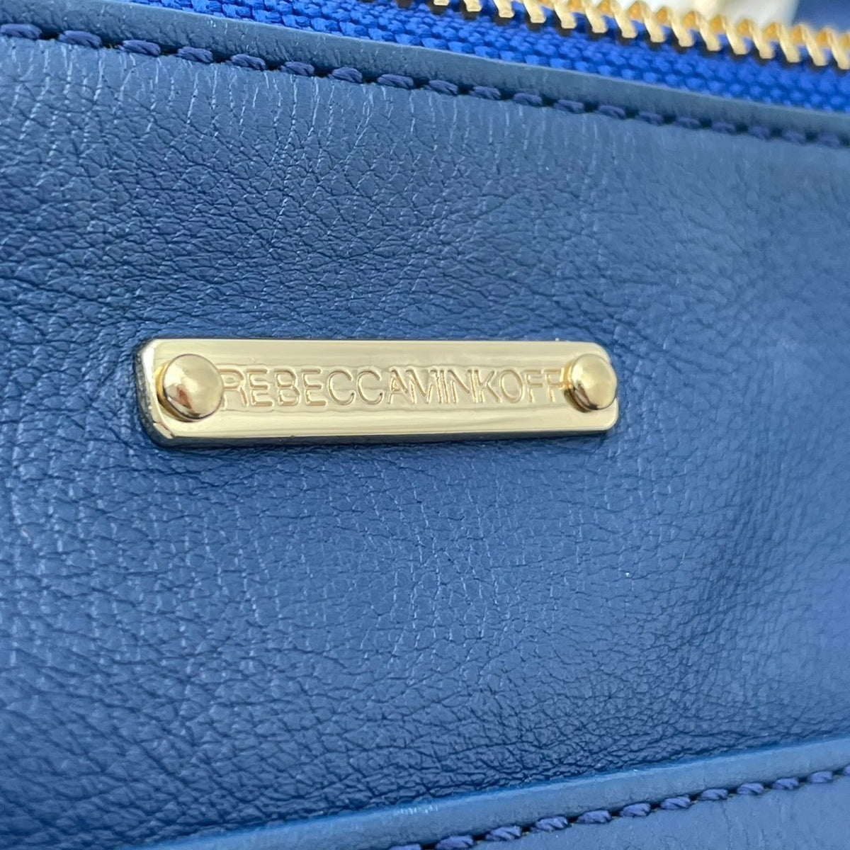 レベッカミンコフ REBECCA MINKOFF M.A.C. Morning After Clutch ショルダーバッグ クラッチバッグ 2WAY レザー 本革 ブルー 青 ゴールド金具 チェーン ストラップ フラップモチーフ エレガント カジュアル S35