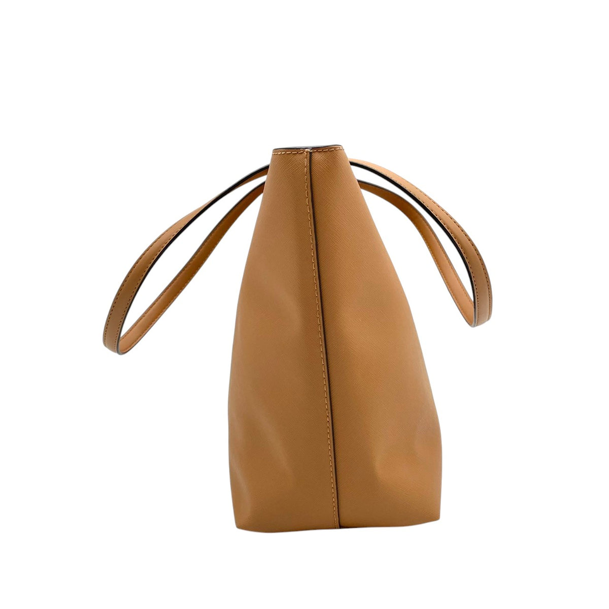 【美品】マイケルコース MICHAEL KORS SHEILA シーラ ミッドファスナー トート ラージ トートバッグ ハンドバッグ 肩掛け レザー 本革 サフィアーノ キャメルブラウン ゴールド金具 チャーム A4収納 通勤 通学 レディース S35