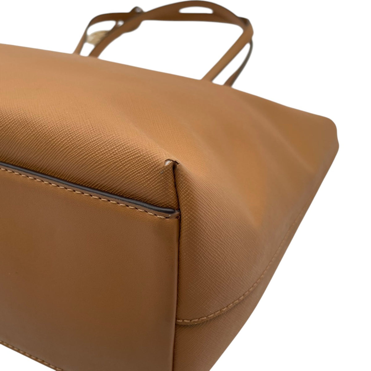 【美品】マイケルコース MICHAEL KORS SHEILA シーラ ミッドファスナー トート ラージ トートバッグ ハンドバッグ 肩掛け レザー 本革 サフィアーノ キャメルブラウン ゴールド金具 チャーム A4収納 通勤 通学 レディース S35