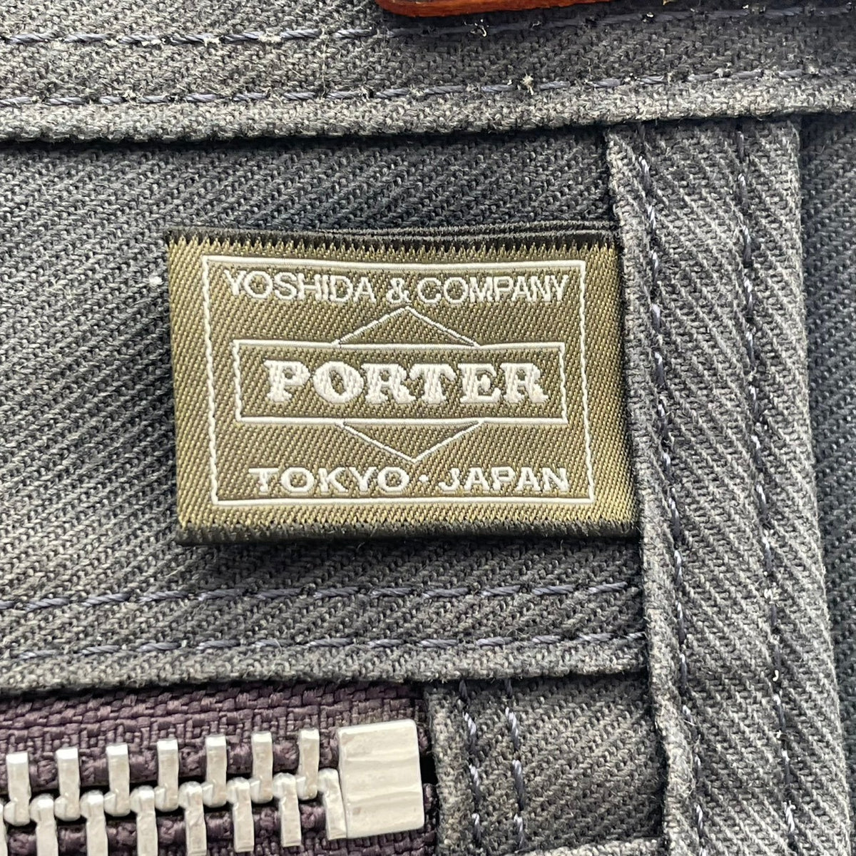 ポーター 吉田カバン PORTER GIRL ポーターガール NAKED ネイキッド トートバッグ ハンドバッグ 肩掛け コットン キャンバス レザー 紺 ネイビー シルバー金具 A4サイズ収納可能 通勤 通学 カジュアル レディース メンズ S35