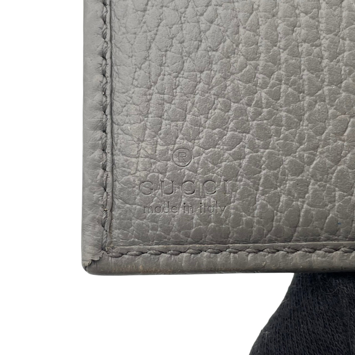グッチ GUCCI GGマーモント プチ マーモント 三つ折り財布 トライフォールドウォレット コンパクトウォレット ミニ財布 レザー 本革 グレー 灰色 ゴールド金具 ダブルG 474746 レディース メンズ ユニセックス M3