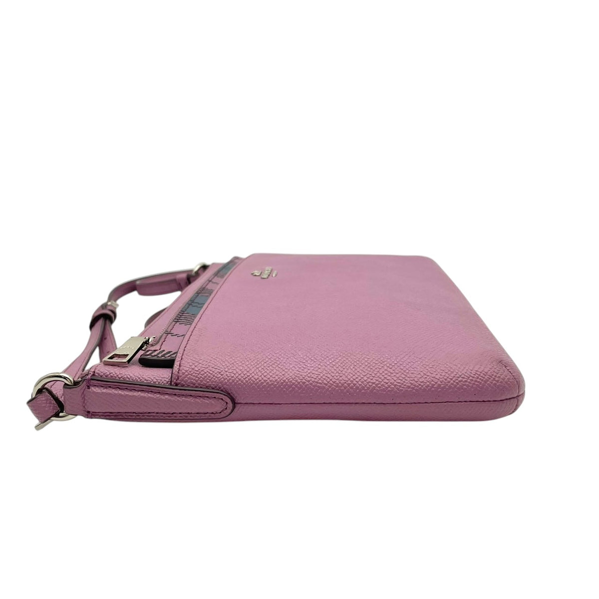【良品】COACH コーチ F22252 クロスボディ ショルダーバッグ 斜め掛け レザー ライトパープル レディース デイリー カジュアル シンプル 可愛い ポシェット S86