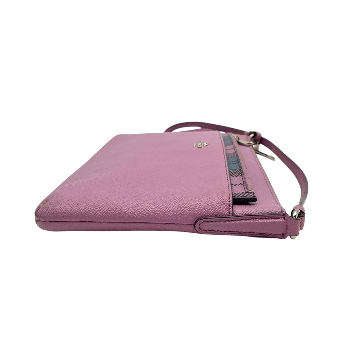 【良品】COACH コーチ F22252 クロスボディ ショルダーバッグ 斜め掛け レザー ライトパープル レディース デイリー カジュアル シンプル 可愛い ポシェット S86