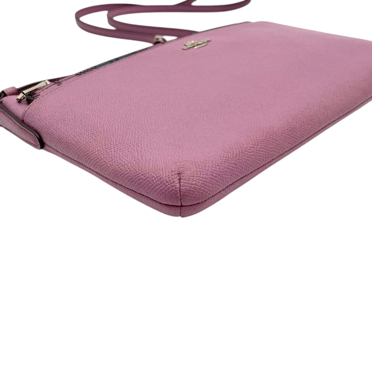 【良品】COACH コーチ F22252 クロスボディ ショルダーバッグ 斜め掛け レザー ライトパープル レディース デイリー カジュアル シンプル 可愛い ポシェット S86