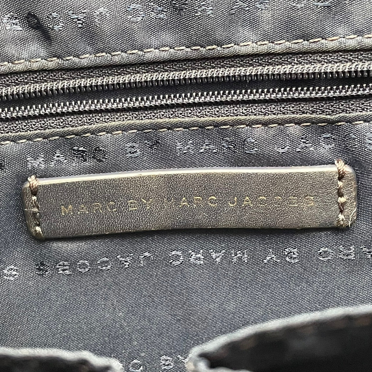 【良品】MARC BY MARC JACOBS マークバイマークジェイコブス シェルタードアイランド ハンドバッグ トートバッグ レザー 本革 ブルー ベージュ バイカラー レディース エレガント デイリーユース 通勤 通学 鞄 オシャレ S86