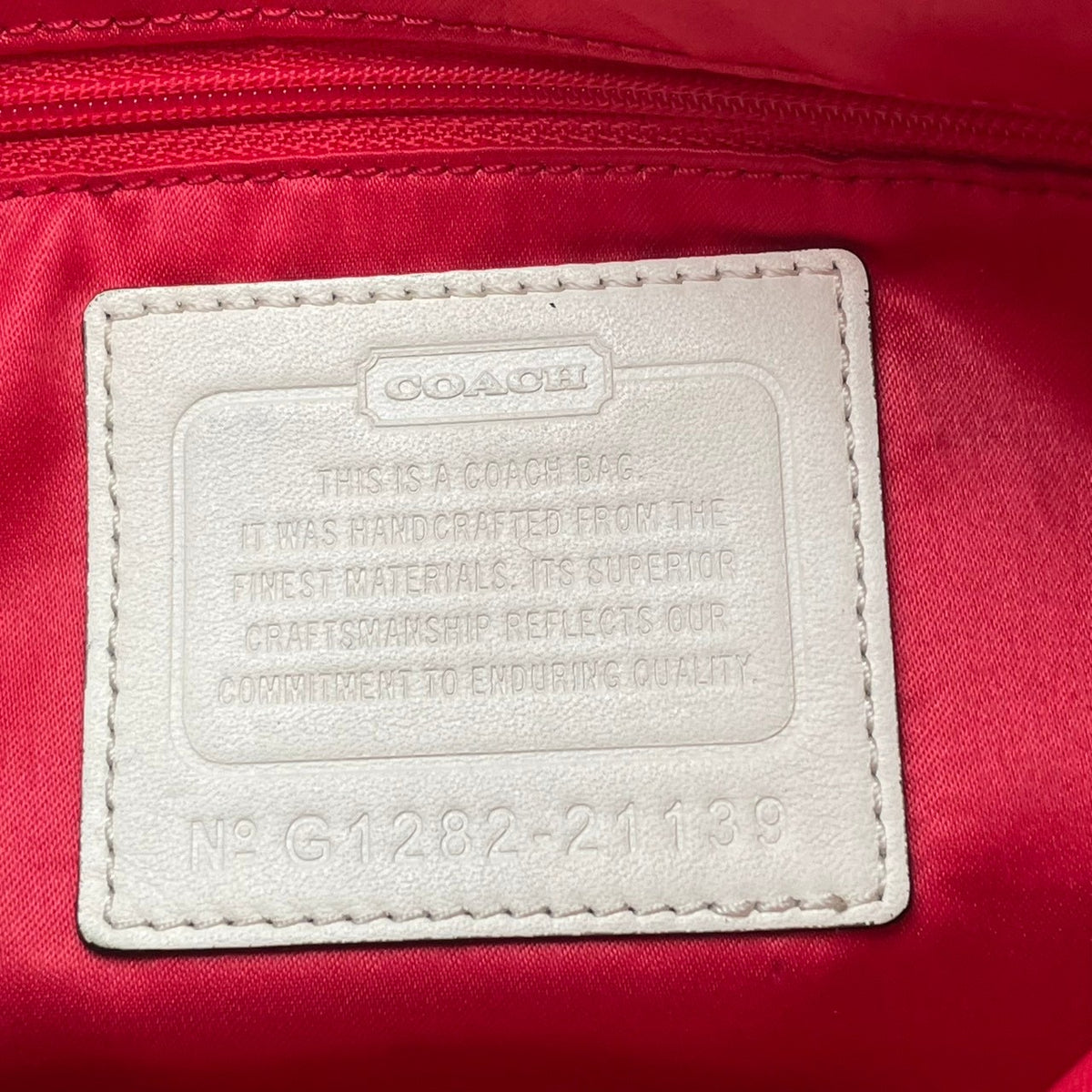 【良品】COACH コーチ 21139 ポピー タータン フォルドオーバー シグネチャー 2WAY ショルダーバッグ ハンドバッグ トートバッグ キャンバス レザー アイボリー ブルー チェック 斜め掛け 肩掛け レディース A4 通勤 通学 カバン S92