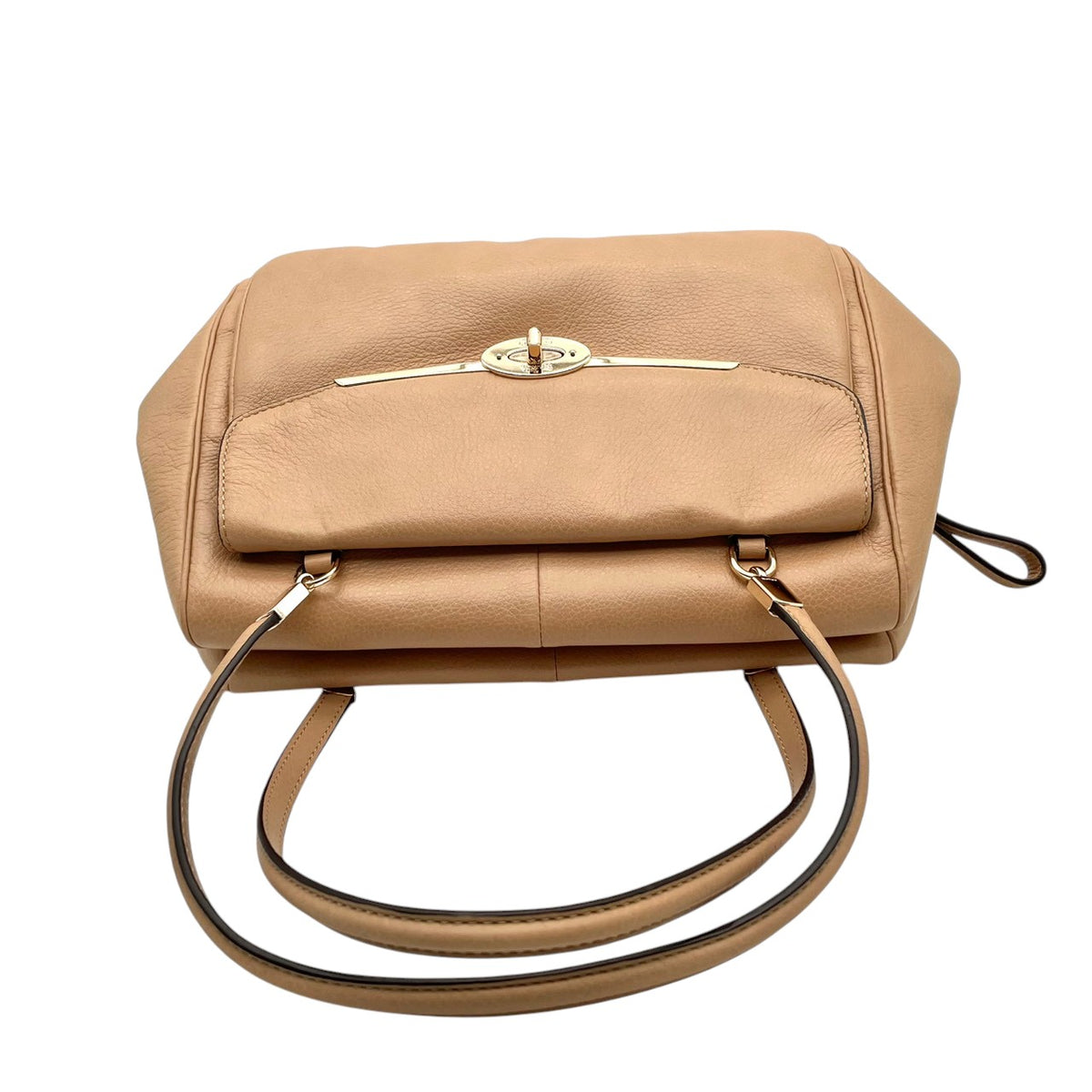【美品】COACH コーチ 25166 マディソン マデリン サッチェル ハンドバッグ トートバッグ レザー 本革 ベージュ レディース エレガント フォーマル カジュアル 通勤 通学 お出かけ カバン 鞄 上品 シンプル S92