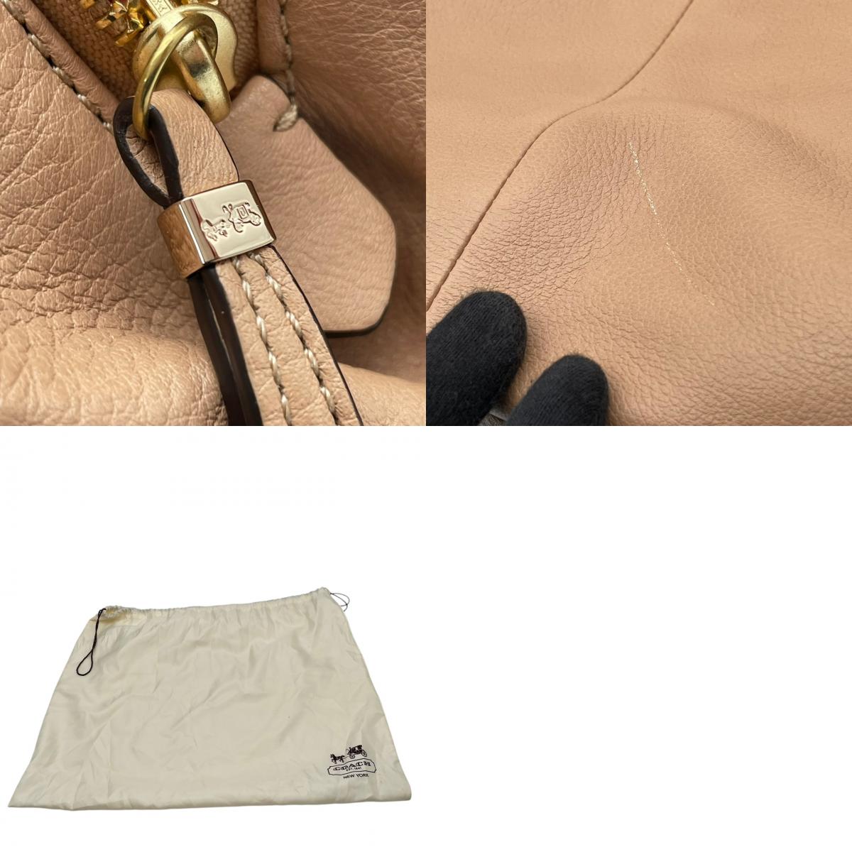 【美品】COACH コーチ 25166 マディソン マデリン サッチェル ハンドバッグ トートバッグ レザー 本革 ベージュ レディース エレガント フォーマル カジュアル 通勤 通学 お出かけ カバン 鞄 上品 シンプル S92