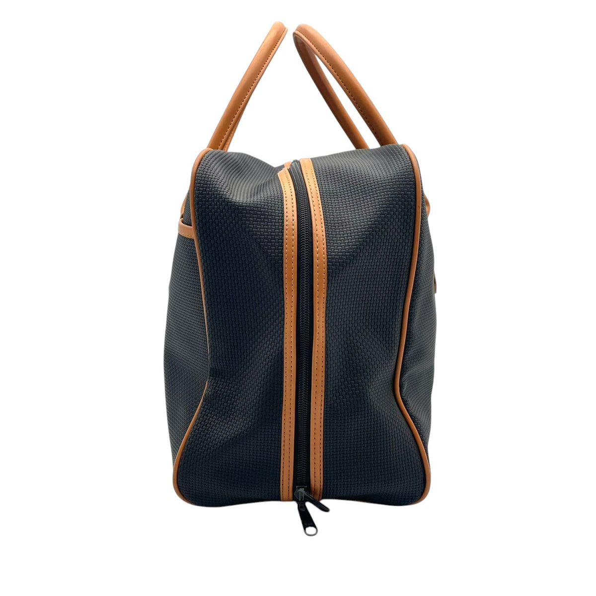 【美品】イヴサンローラン YSL ボストンバッグ ハンドバッグ PVCレザー ブラック キャメルブラウン ヴィンテージ YSLロゴ 大容量 旅行 出張 メンズ レディース オシャレ S20