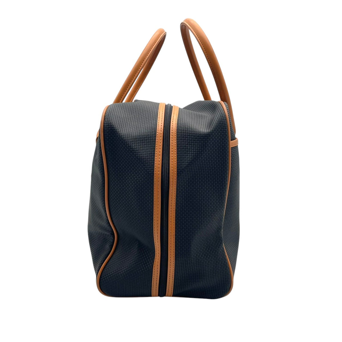 【美品】イヴサンローラン YSL ボストンバッグ ハンドバッグ PVCレザー ブラック キャメルブラウン ヴィンテージ YSLロゴ 大容量 旅行 出張 メンズ レディース オシャレ S20