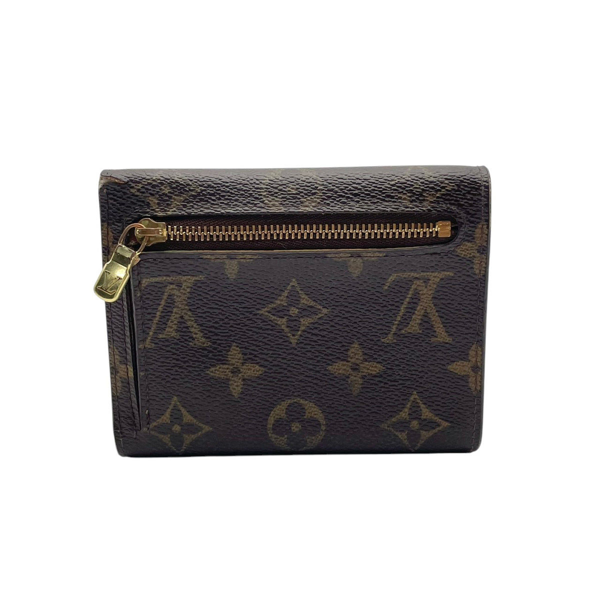 【良品】ルイヴィトン LOUIS VUITTON 三つ折り財布 ポルトフォイユ コアラ モノグラム PVC レザー ブラウン ベージュ 金具 コンパクト ウォレット ミニ財布 箱 保存袋付き メンズ レディース カバン 鞄 オシャレ 高級 ブランド W4