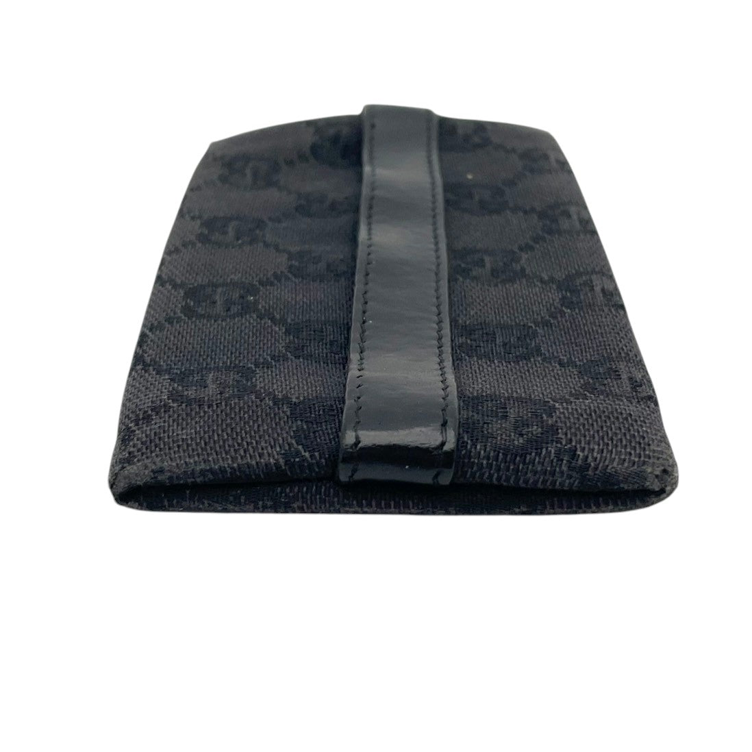 【良品】GUCCI グッチ ポケットティッシュケース ポーチ GGキャンバス レザー ブラック 黒 小物入れ ミニポーチ エレガント 上品 カジュアル 高級感 デイリー お出かけ メンズ レディース カバン 鞄 オシャレ ブランド W4