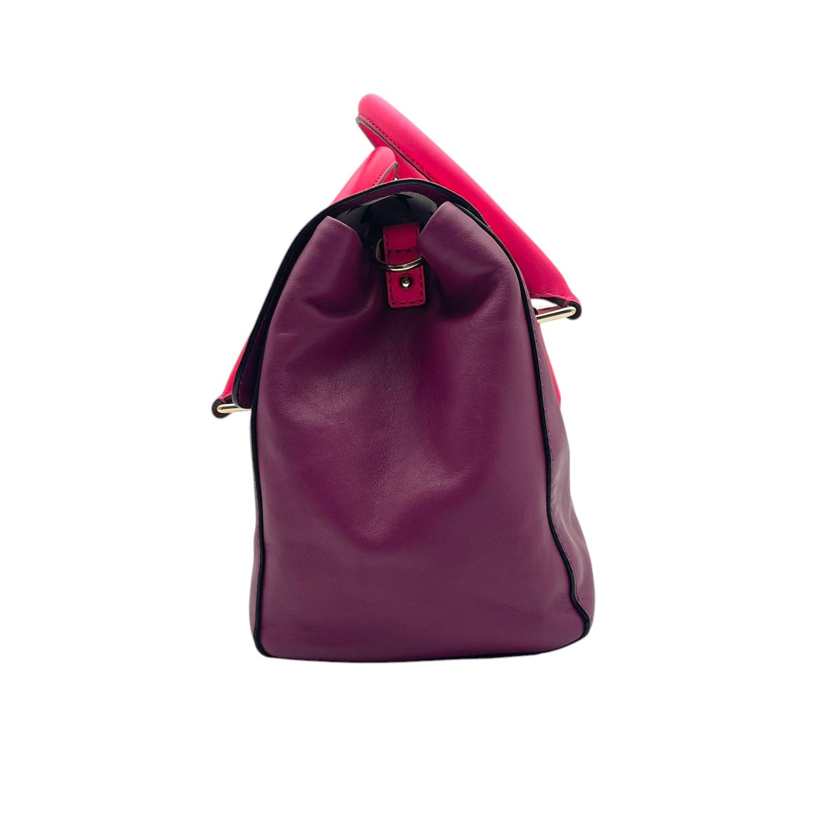 【良品】kate spade ケイトスペード 2WAY ハンドバッグ ショルダーバッグ キャサリンストリート ジョーニー レザー パープル ピンク バイカラー フラップ 斜め掛け 肩掛け 手提げ レディース カバン S83