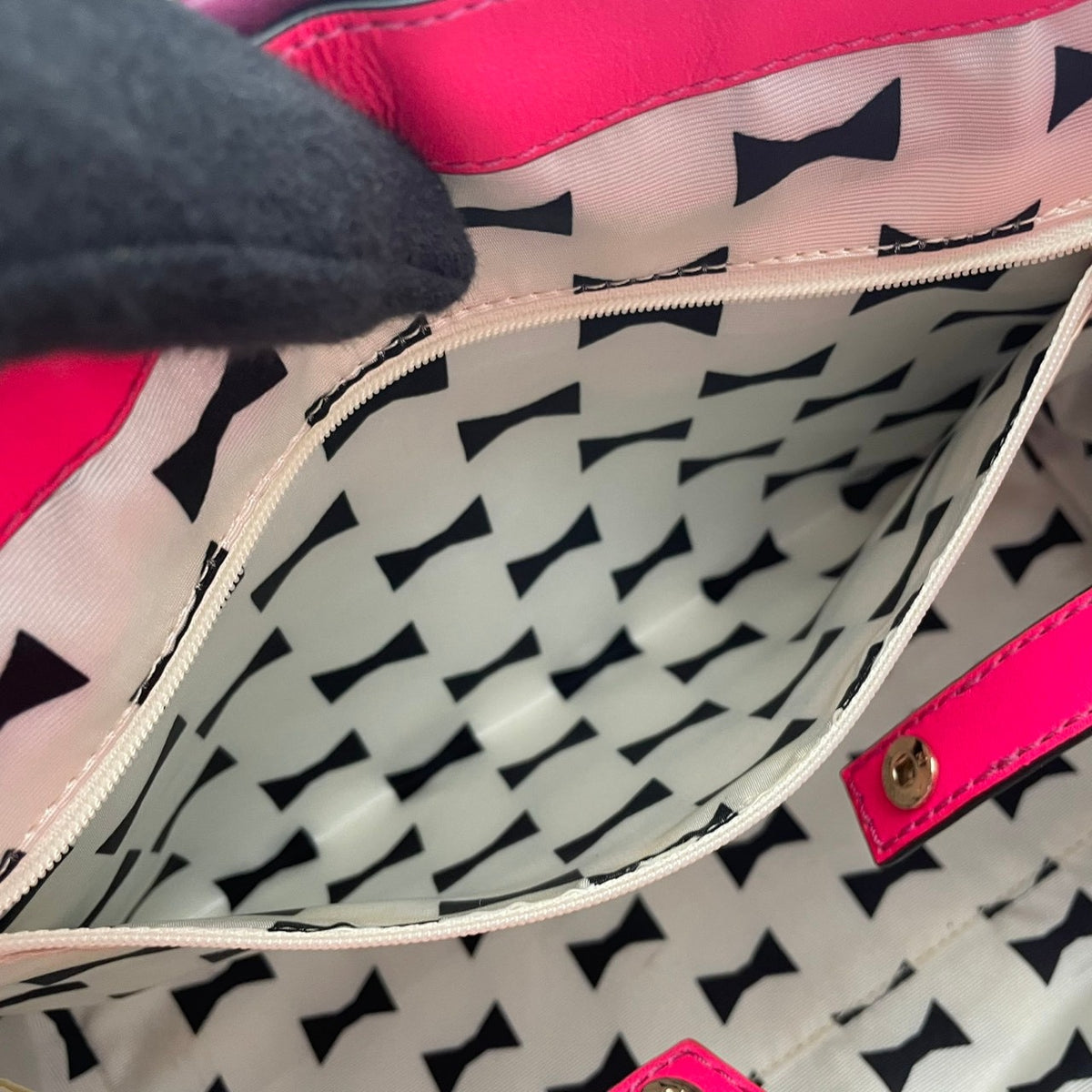 【良品】kate spade ケイトスペード 2WAY ハンドバッグ ショルダーバッグ キャサリンストリート ジョーニー レザー パープル ピンク バイカラー フラップ 斜め掛け 肩掛け 手提げ レディース カバン S83