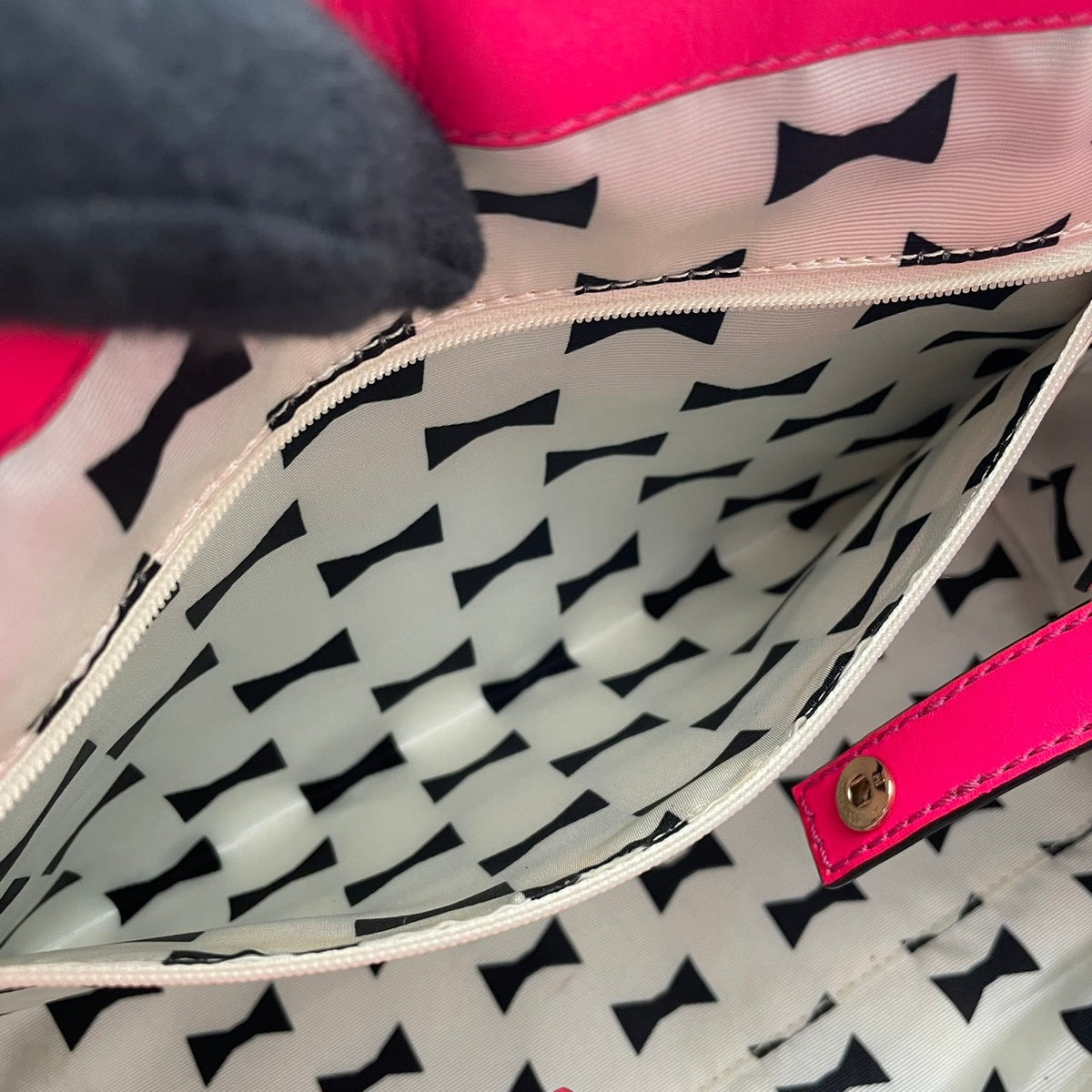 【良品】kate spade ケイトスペード 2WAY ハンドバッグ ショルダーバッグ キャサリンストリート ジョーニー レザー パープル ピンク バイカラー フラップ 斜め掛け 肩掛け 手提げ レディース カバン S83