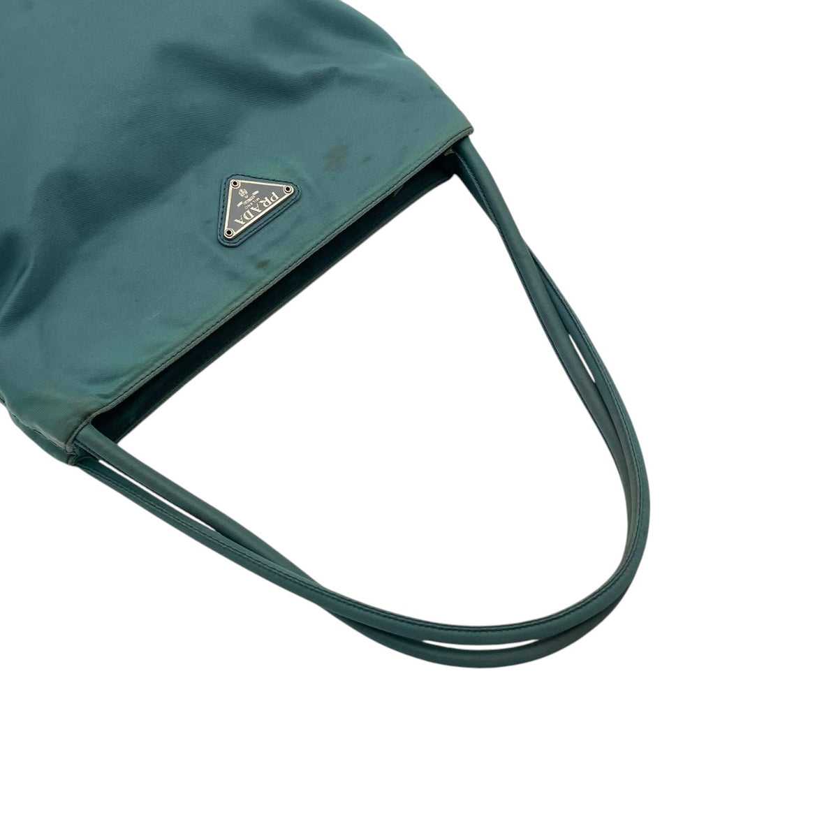 良品 PRADA プラダ トートバッグ ナイロン ブルー 青 三角ロゴ トライアングルロゴ テスート ハンドバッグ 肩掛け ショルダートート 軽量 レディース 通勤 通学 ビジネス デイリー イタリア製 ヴィンテージ エレガント S84