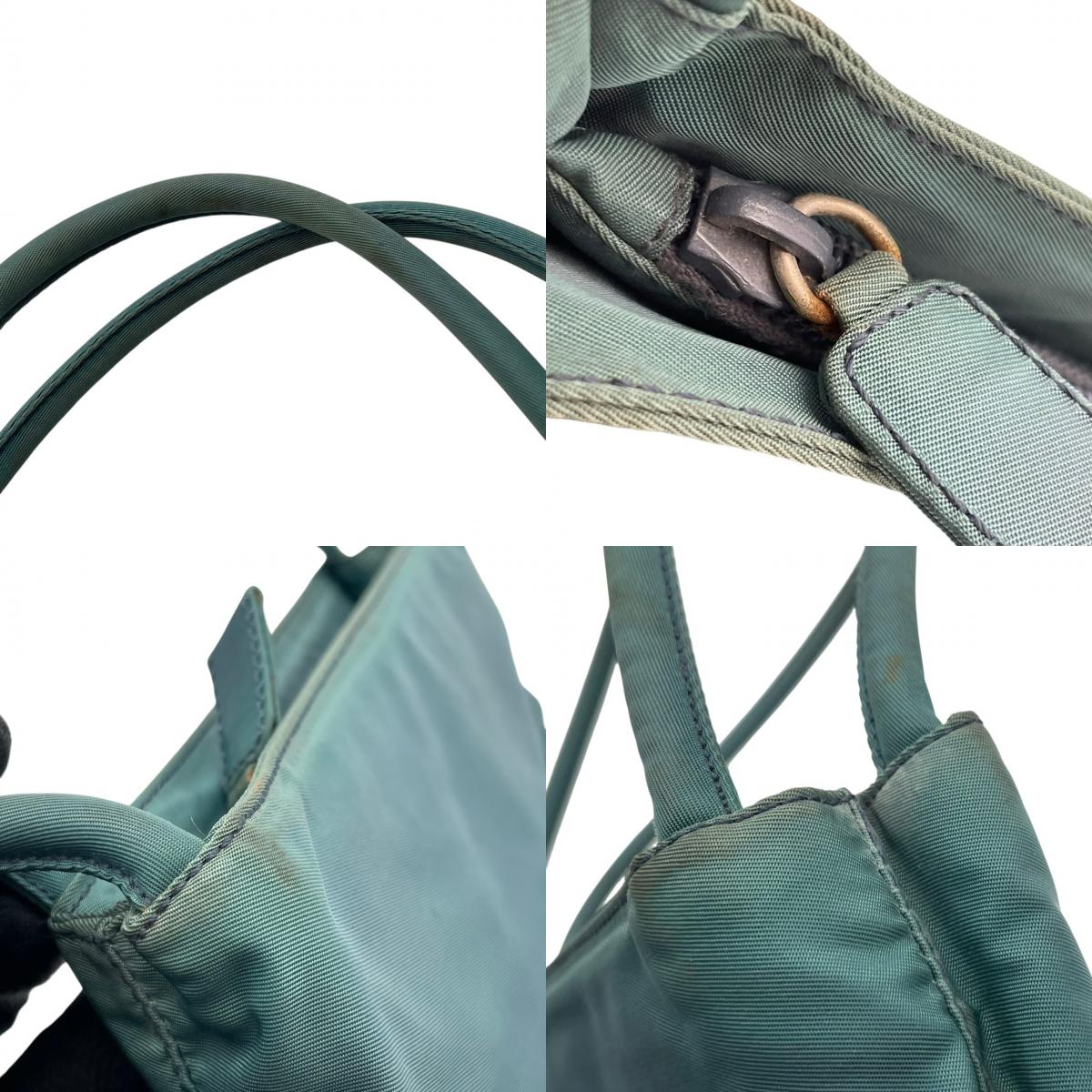 良品 PRADA プラダ トートバッグ ナイロン ブルー 青 三角ロゴ トライアングルロゴ テスート ハンドバッグ 肩掛け ショルダートート 軽量 レディース 通勤 通学 ビジネス デイリー イタリア製 ヴィンテージ エレガント S84