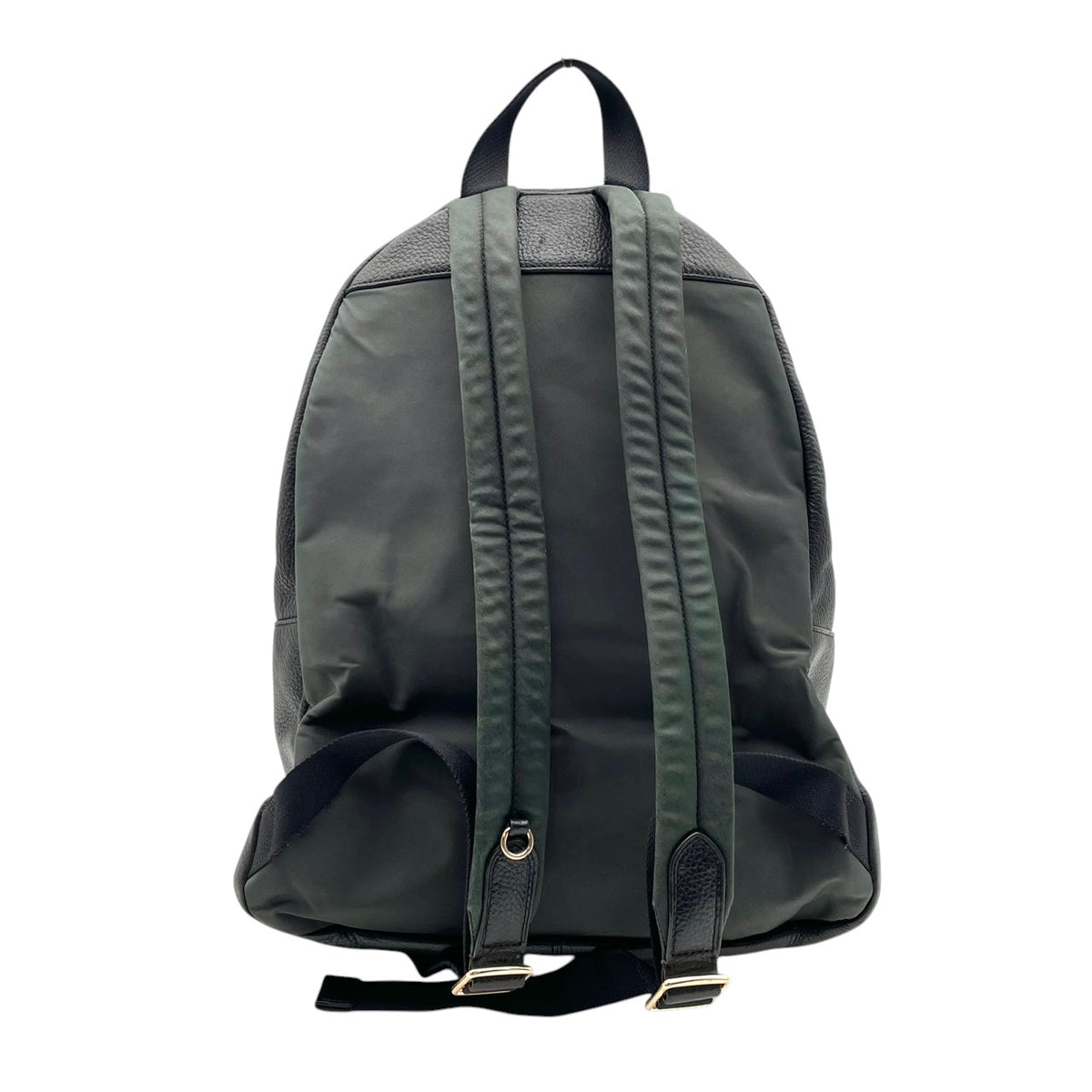 良品 COACH コーチ F29004 Charlie チャーリー バックパック リュック デイパック ブラック 黒 ペブルドレザー シボ革 ゴールド金具 ロゴ ファスナー フロントポケット 大容量 A4収納 レディース メンズ ユニセックス S99